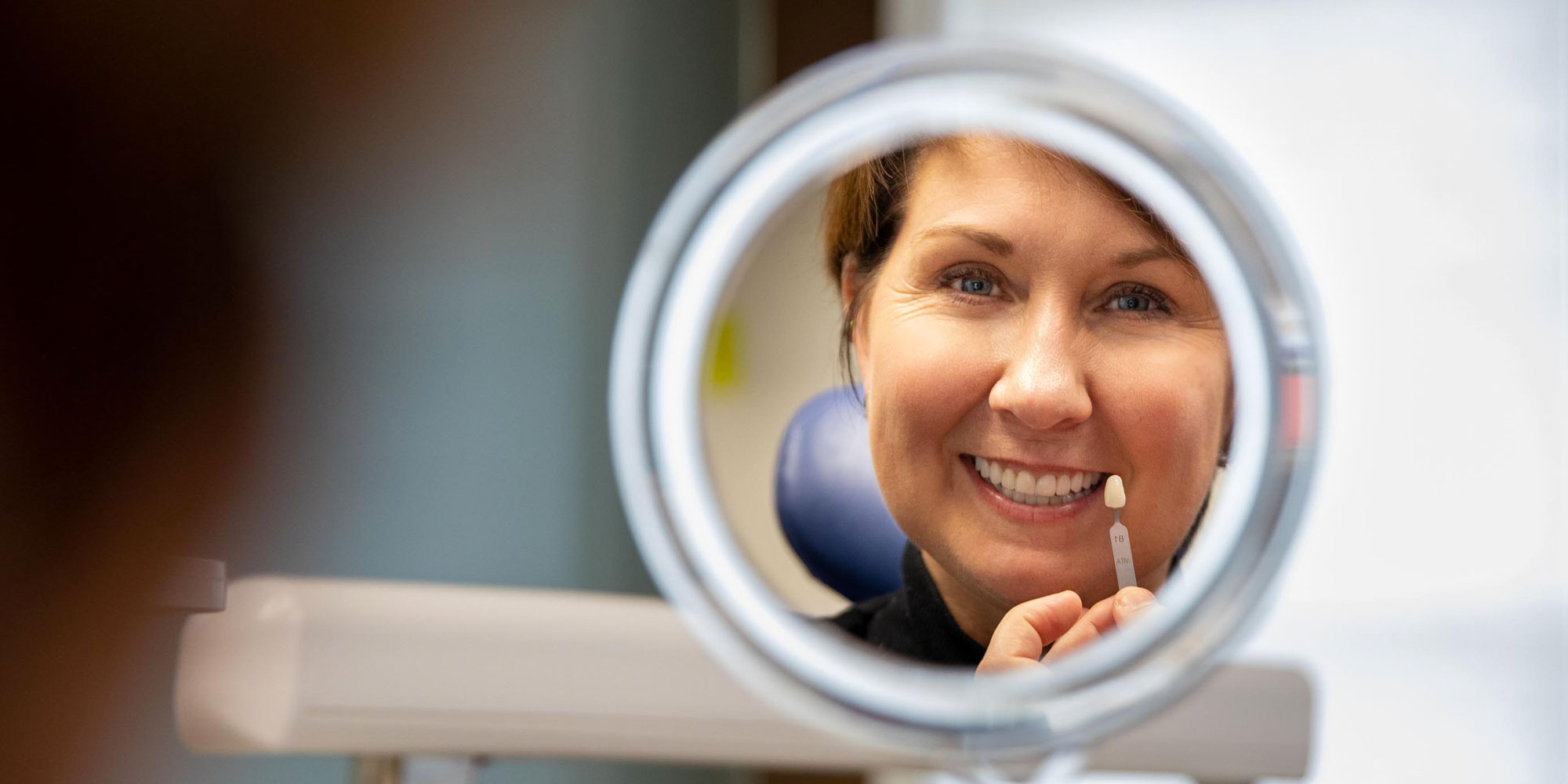 cosmetic dental patient after smile makeover